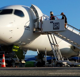 Airbus A220-300 von Air Baltic: Künftig Stammgast in Wien.