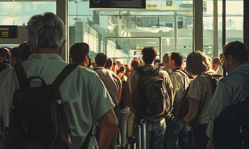 Boarding: Oft eine stressige Angelegenheit.