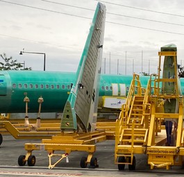 Rumpf und Leitwerk von Boeing 737 Max: Die Verbindung ist das Problem.