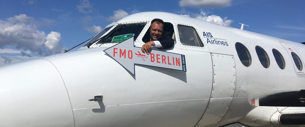 AIS-Airlines-Chef Arend van der Meer: Von Münster/Osnabrück nach Berlin-Tegel.
