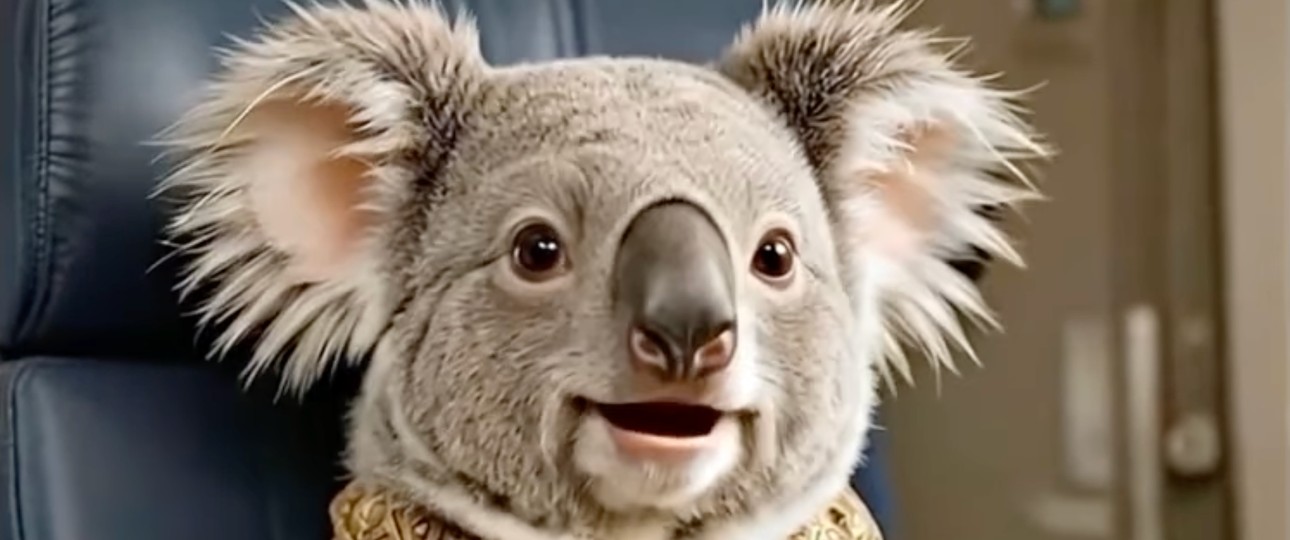 Screenshot aus dem Video von Koala Airlines: Wirbt schon für die Fluglinie, verrät aber noch nicht viel.