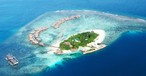 Malediven-Insel aus der Luft aufgenommen: Beond setzt auf zahlungskräftige Urlauber.