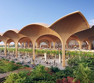 Visualisierung des neuen Airports von Phnom Penh: Der Flughafen ist seit dem 9. September am Netz.