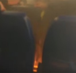 Feuer an Bord: Die vom russischen Staat finanzierte Agentur Ruptly zeigt die Bilder.