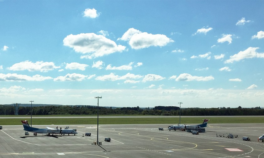 Vorfeld des Flughafens Luxemburg: Der Airport will wachsen.