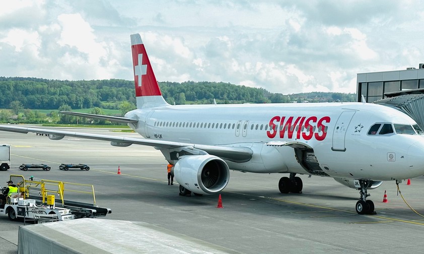Airbus A320 von Swiss: Damit Flugzeuge pünktlich abfliegen können, muss im ganzen Luftverkehrssystem alles perfekt funktionieren.