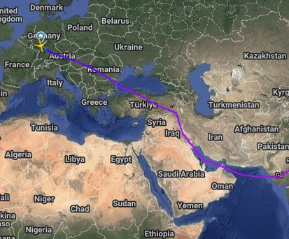 lufthansa frankfurt delhi lh760 30042025