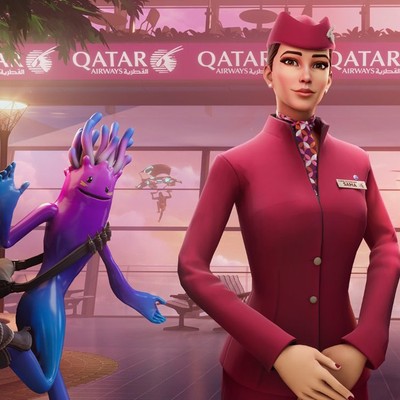 Sama: Die virtuelle Flugbegleiterin von Qatar Airways in Fortnite.