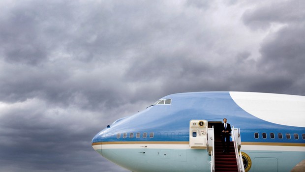 Ein Symbol der Macht: Mit den beiden VC-25 von Boeing fliegt der amerikanische Präsident durch die Welt.