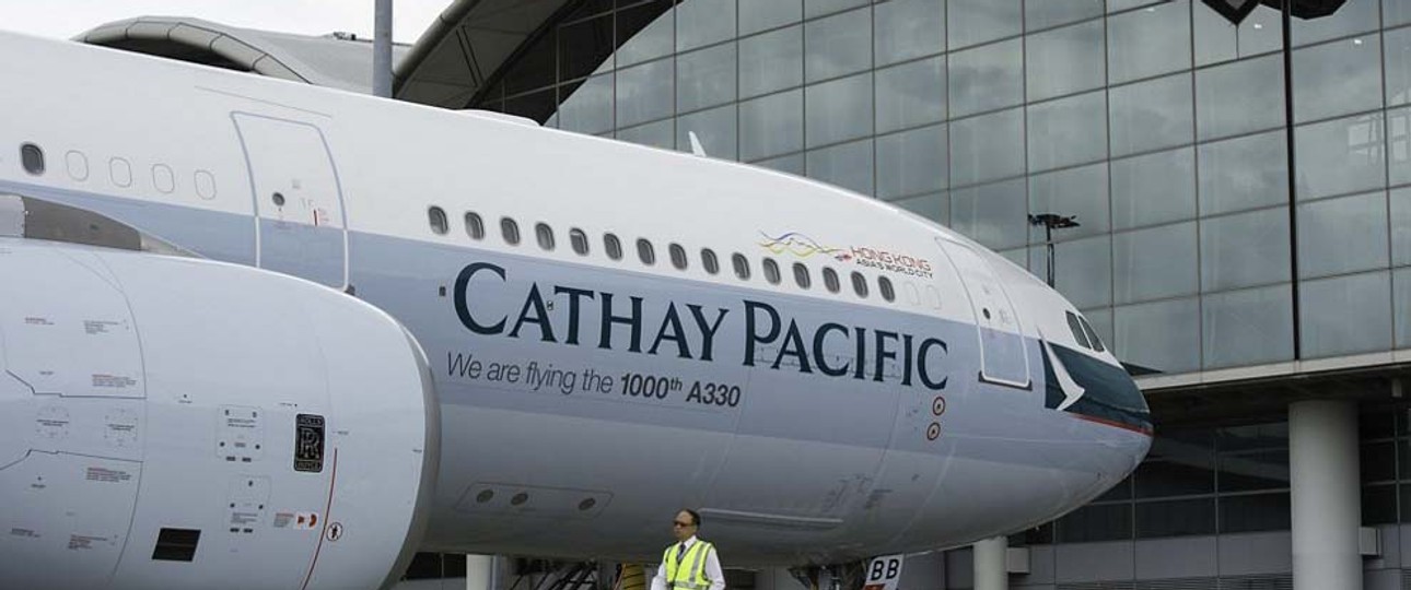 Flieger von Cathay Pacific: Feuchtes Klima macht Hongkong für Groundings ungeeignet.