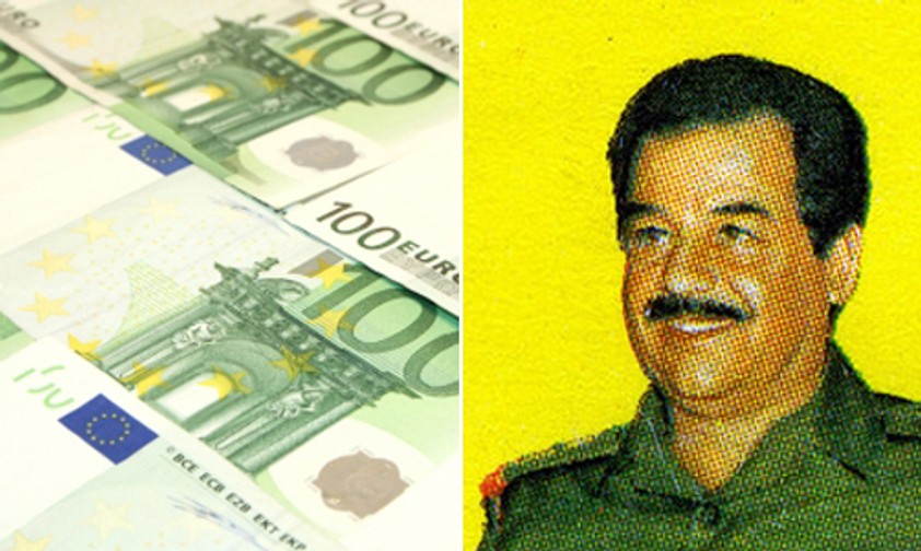 Euro-Scheine, Saddam Hussein: Warum das Geld aus Frankfurt kam, ist unklar.