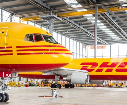DHL-Hangar in Leipzig: Die betroffene 757 wird nun untersucht.