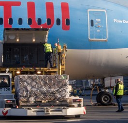 Dreamliner von Tui: Knappe Güter auf die Insel geflogen.