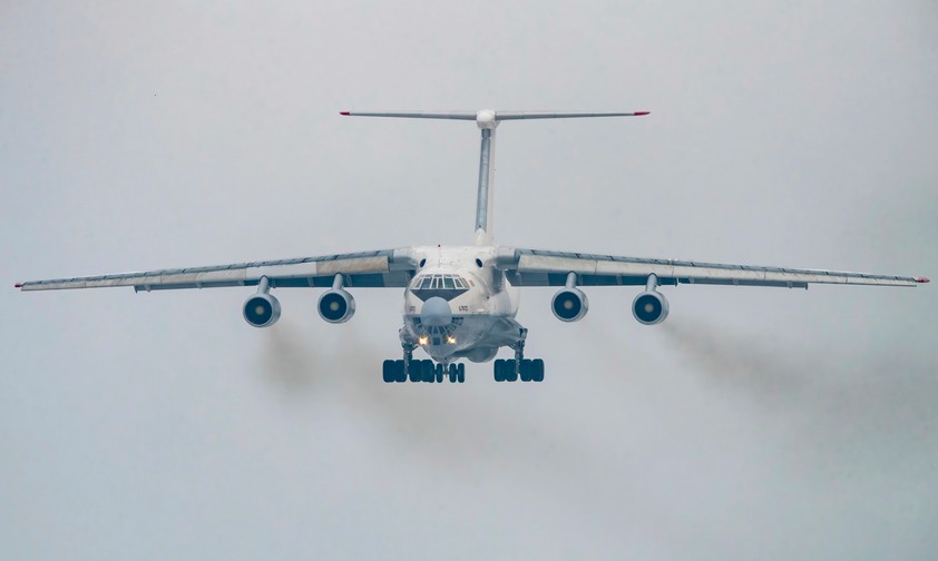 Ilyushin Il-76 im Flug: Das Flugzeug ist das Rückgrat der russischen Frachtfluggesellschaften.