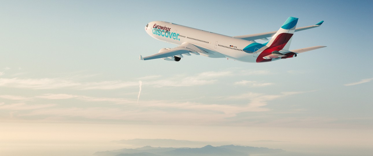 Flugzeug  im Eurowings-Discover-Design: Die Flotte soll schnell wachsen.