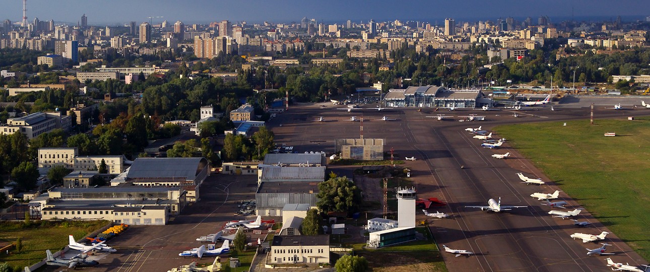 Stadtflughafen von Kyiv: Strategisch wichtig.