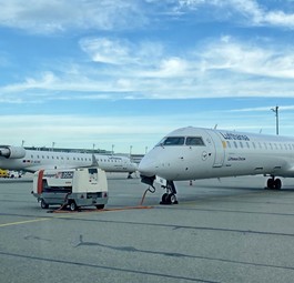 Bombardier CRJ 900 der Ciytline: Saarbrücken wird die temporäre Heimat.