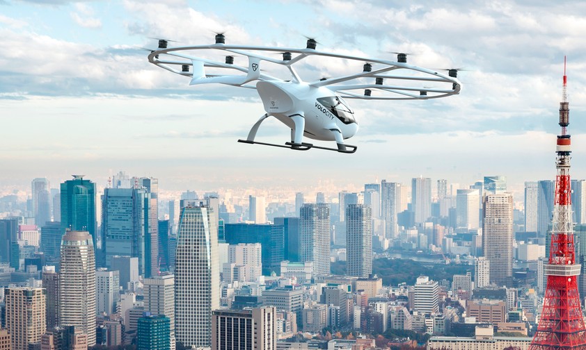 Volocopter im Flug (Computeranimation): Nach zweieinhalb Monaten hat das Unternehmen einen neuen Eigentümer.