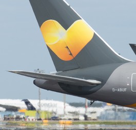 Planes of Condor at Frankfurt Airport.