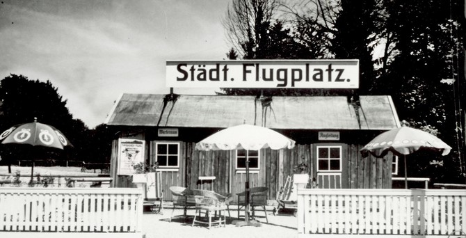 Das erste Terminal von Salzburg aus dem Jahre 1926.