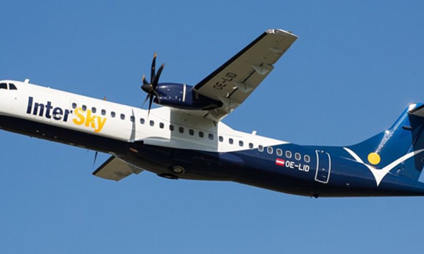 ATR 72 von Intersky: Die Airline bietet Spezialtarife wegen des Streiks.