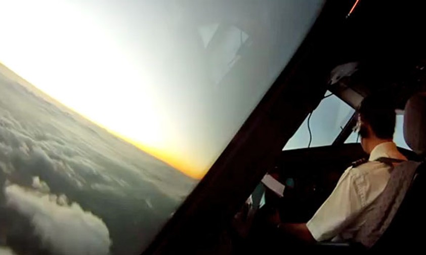 Die Aussicht der Piloten.