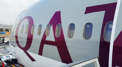 Qatar Airways: Alles stand still. 