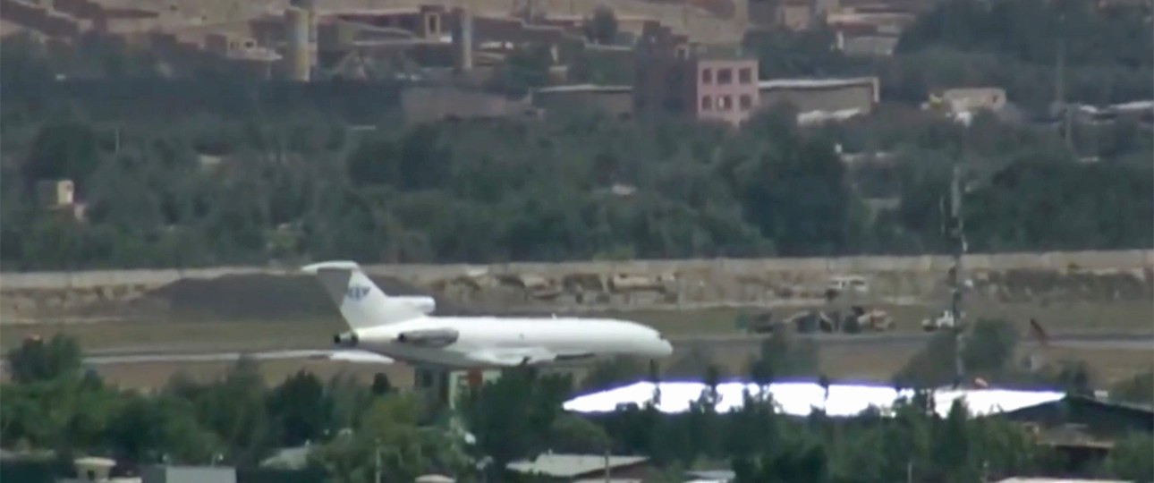 Die Boeing 727 von Safe Air in Kabul: Zwei Flüge absolviert.