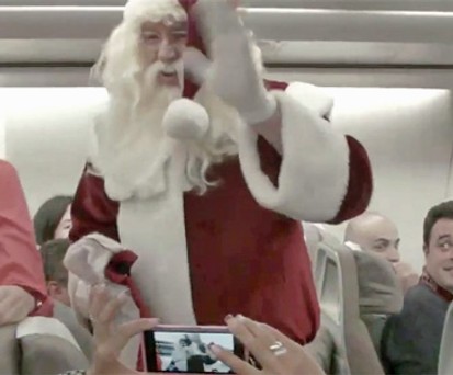 So feierten Airlines Weihnachten