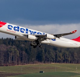 Edelweiss: Mit zwei A340-300 werden Urlaubsziele angeflogen.