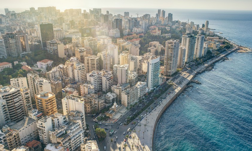 Beirut aus der Luft: Einigen Airlines aktuell zu heikel.