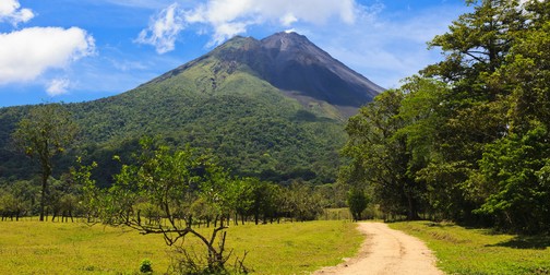 Sicht auf den Vulkan Arenal