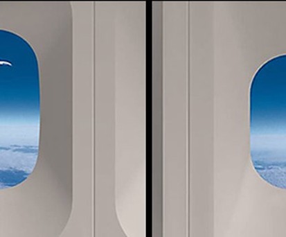Für schöneres Licht werden mit Sicherheit auch die grösseren Fenster sorgen: sie sind acht Zentimeter höher als bei anderen Flugzeugen.