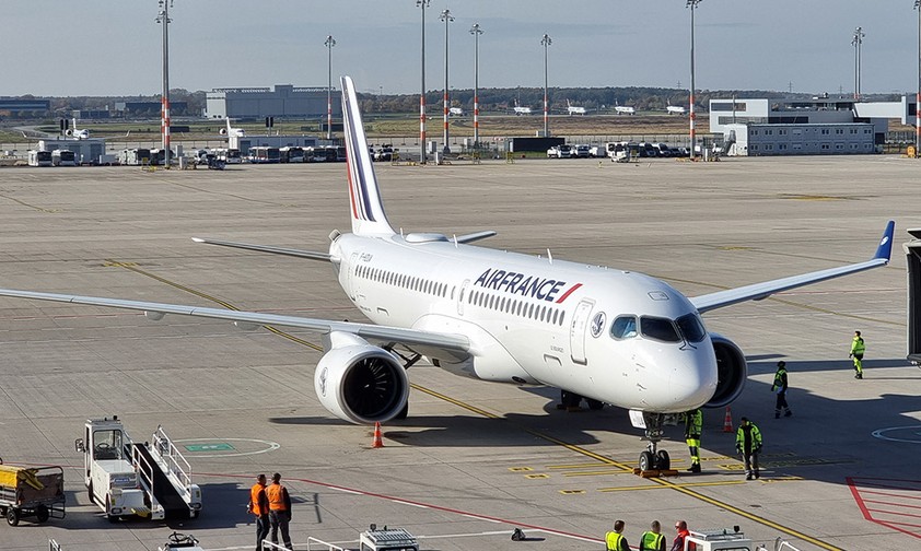Air France hat 60 A220-300 bestellt und sechs davon schon übernommen.