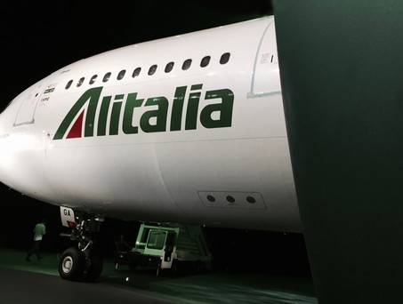 Airbus A330 vonAlitalia: Die marke bleibt weitgehend in der Schublade