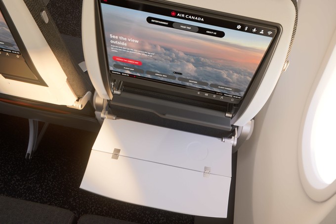 ... im A321 XLR von Air Canada.