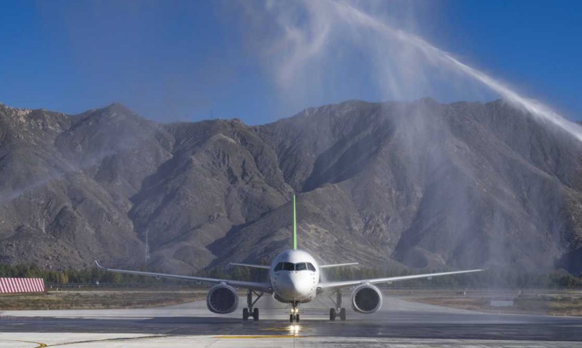 Comac C919 i Lhasa in Tibet: Bald soll es eine neue Version geben.