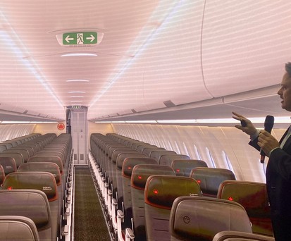 air canada airbus a220 airspace cabin