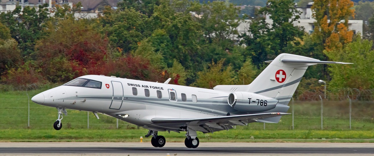 PC-24 der Schweizer Luftwaffe: Künftig setzt auch die französische Marine auf den Jet.