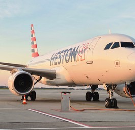 Jet von Heston Airlines: Die Fluglinie aus Litauen gehört zu den Wet-Lease-Partnern von Arkia.