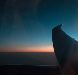 Sonnenuntergang über Indien: Etwa 50 Prozent des Luftraums bisher gesperrt.