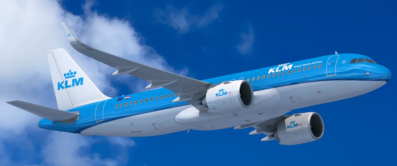 Vorschau auf die von Air France-KLM bestellten Flugzeuge: Airbus A320 Neo von KLM.