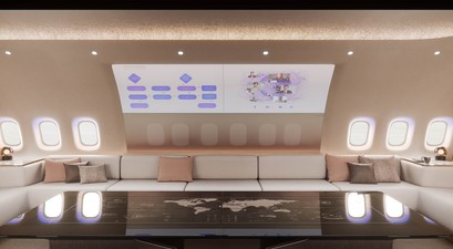 Der neue Social-Bereich in der neuen VIP-Kabine «The BowQ.