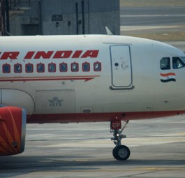 Airbus A319 von Air India: Der Mann kam dem Triebwerk zu nahe.