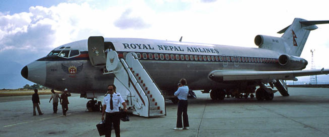 Boeing 727 der damaligen Royal Nepal Airlines: In den Siebziger- und Achtzigerjahren erlebte die Fluglinie einen Boom.