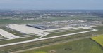 Southern runway at the new Berlin Brandenburg Airport.