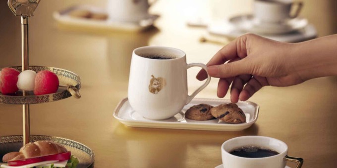 Der Maharadscha auf einer Kaffeetasse.
