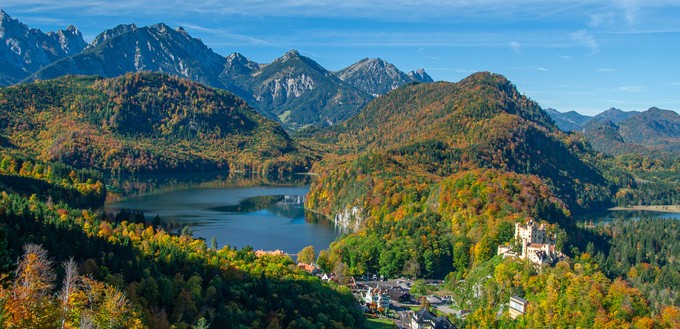 Alpsees mit Schloss Hohenschwangau