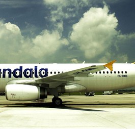 Airbus A320 von Mandala Airlines: Zuwachs für die Flotte.