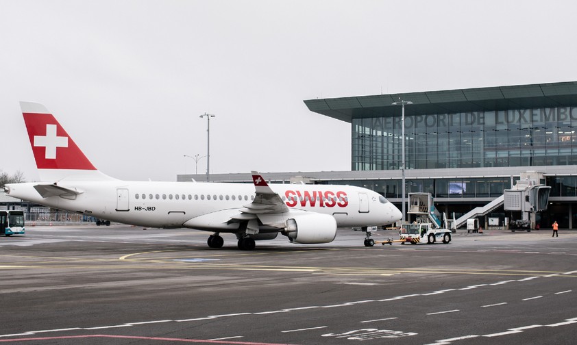 Swiss-Jet am Flughafen Luxemburg (Archivbild): Kerosin nur noch für heute.